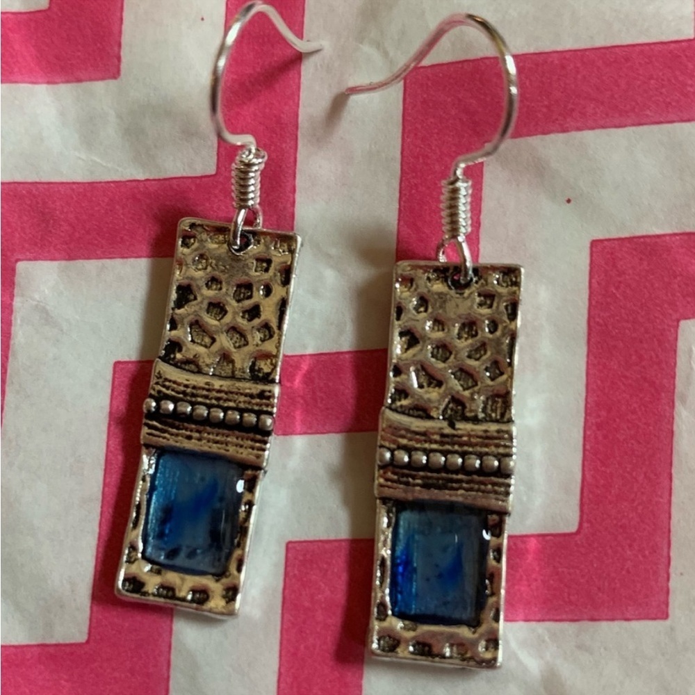 Farah Jewelry Gold and Purple Earrings